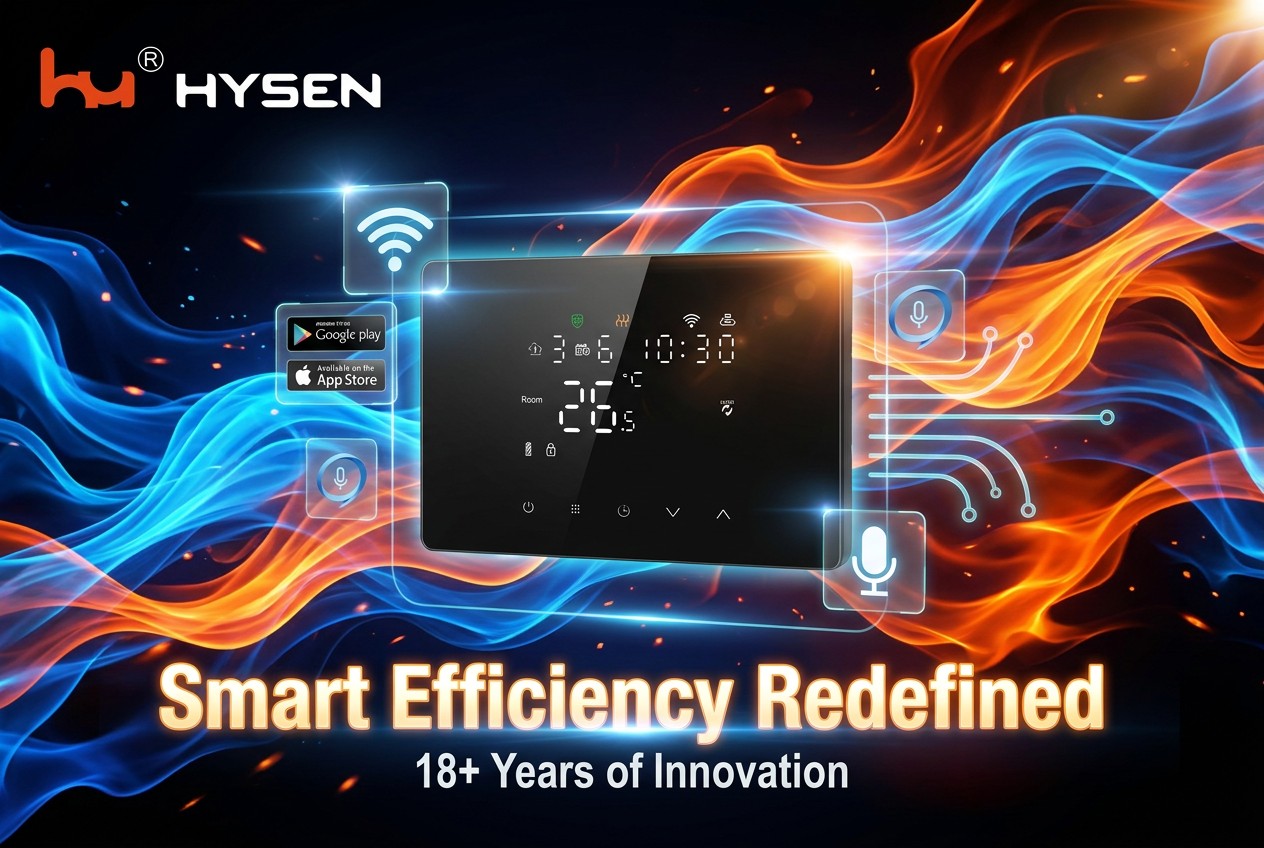 Программируемый радиочастотный термостат для теплого пола HYSEN HY101RF