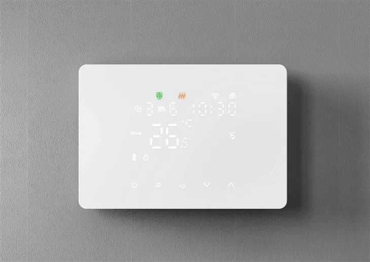 Черный мягкий-легкий термостат газового котла Zigbee