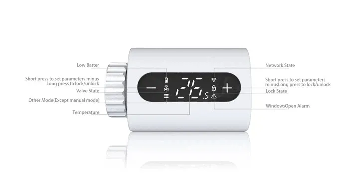Zigbee Отопление Радиаторный клапан