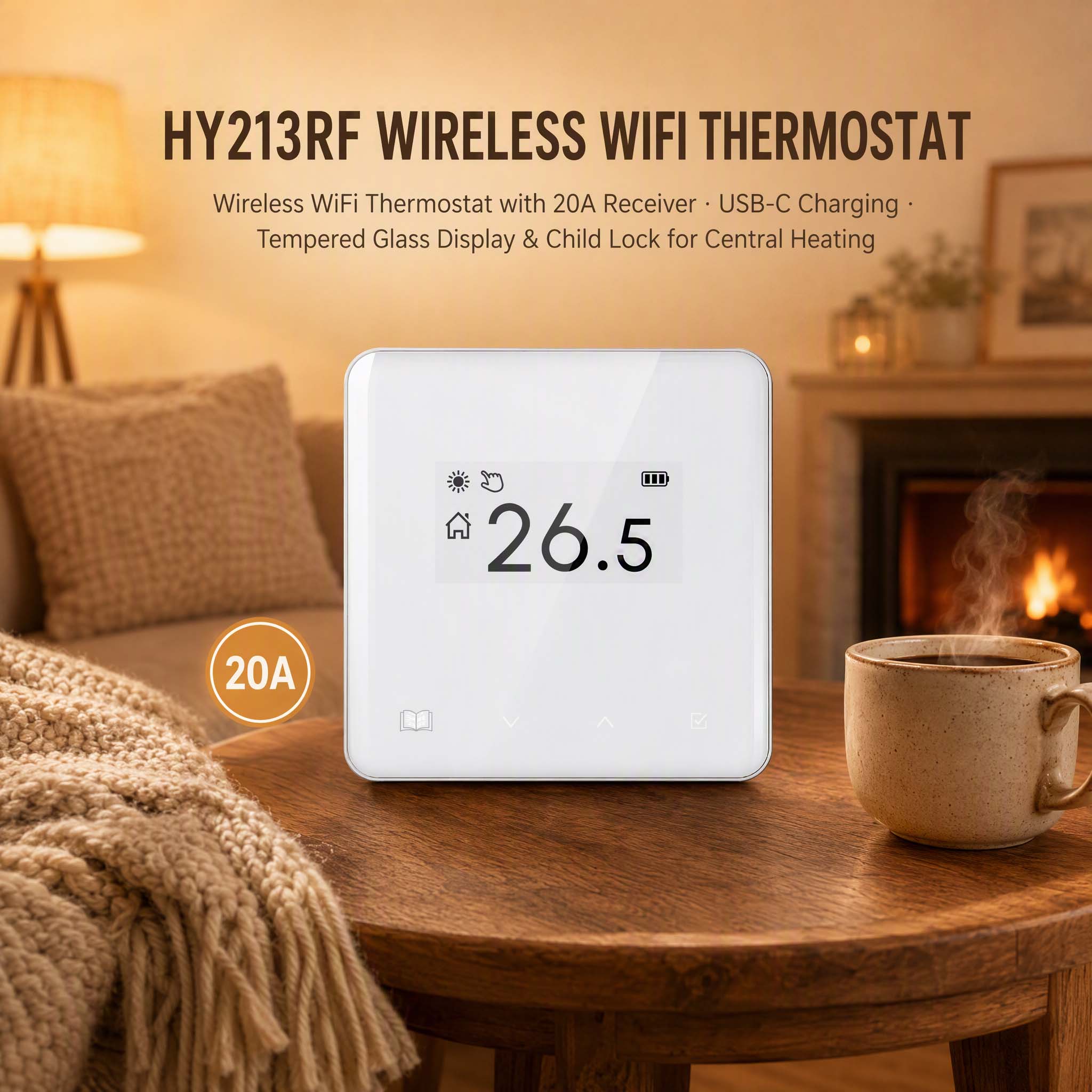 Представление умного термостата HYSEN HY213BW
