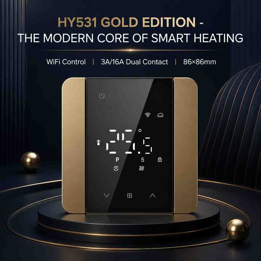 HYSEN HY531 | Инструкция по замене рамки (ультратонкий умный термостат)
