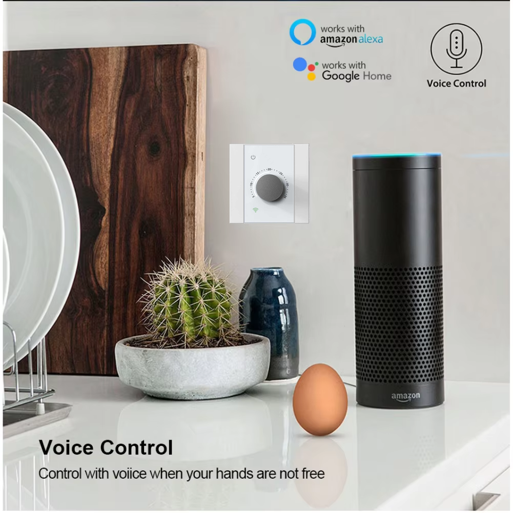 HY533 Термостат умной комнаты WiFi Knob Цифровой контроллер температуры для систем отопления пола Tuya Smart Home для квартир